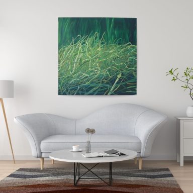"Grashaufen" Öl auf Leinwand,58 x 64 cm