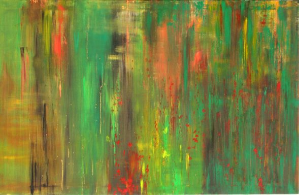 Ölauf Leinwand, Tempera